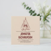 Invitations à la douche nuptiale (Debout devant)