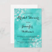 invitations à la douche nuptiale de la plage de Ma (Devant / Derrière)