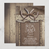 invitations à la douche nuptiale vintage (Devant / Derrière)