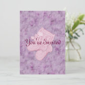 Invitations à la douche pour bébés filles (Debout devant)