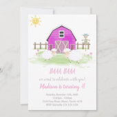 Invitations à la ferme de la maison rose (Devant)