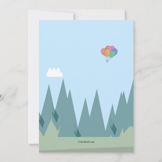 Invitations À La Fête D'Anniversaire (Dos)