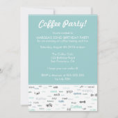 Invitations à la fête d'anniversaire à thème Blue  (Devant)