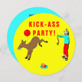 invitations à la fête d'anniversaire adulte (Devant / Derrière)