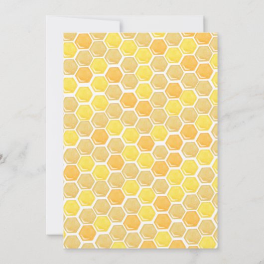 Invitations à la fête d'anniversaire Bumble Bee (Dos)