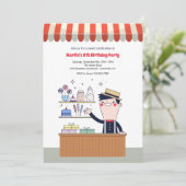 Invitations à la fête d'anniversaire de Candy Man (Debout devant)