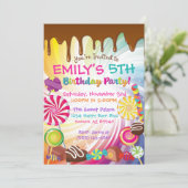 Invitations à la fête d'anniversaire de Candy Sucr (Debout devant)