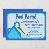 Invitations à la fête d'anniversaire de Cute Boys  (Devant / Derrière)