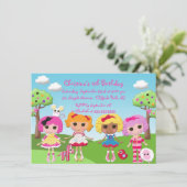 Invitations à la fête d'anniversaire de Cute Rag D (Debout devant)