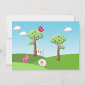 Invitations à la fête d'anniversaire de Cute Rag D (Dos)