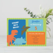 Invitations à la fête d'anniversaire de Dinosaur (Debout devant)