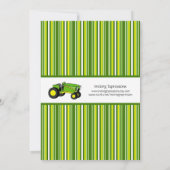 Invitations à la fête d'anniversaire de Green Trac (Dos)