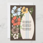 Invitations à la fête d'anniversaire de Hibiscus S (Dos)