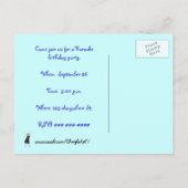 Invitations à la fête d'anniversaire de Karaoké, c (Dos)