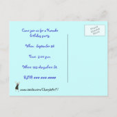 Invitations à la fête d'anniversaire de Karaoké, c (Dos)