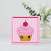 Invitations à la fête d'anniversaire de Kawaii Cup (Debout devant)