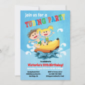 Invitations à la fête d'anniversaire de la banane  (Devant)