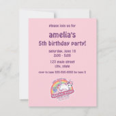 Invitations à la fête d'anniversaire de la Candy d (Dos)