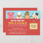 Invitations à la fête d'anniversaire de la clôture (Devant / Derrière)