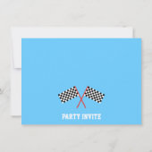 Invitations à la fête d'anniversaire de la course  (Dos)