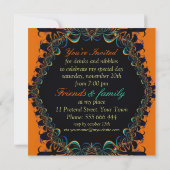 Invitations à la fête d'anniversaire de la dentell (Dos)