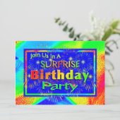 Invitations à la fête d'anniversaire de la grande (Debout devant)