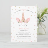 Invitations à la fête d'anniversaire de la licorne (Debout devant)