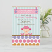 Invitations à la fête d'anniversaire de la petite  (Debout devant)