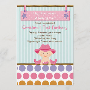 Invitations à la fête d'anniversaire de la petite 