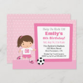 Invitations à la fête d'anniversaire de la petite  (Devant / Derrière)