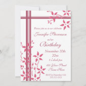 Invitations à la fête d'anniversaire de la photo (Dos)