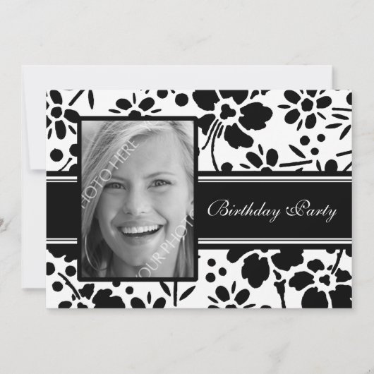 Invitations à la fête d'anniversaire de la photo (Devant)