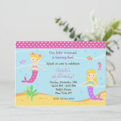 Invitations à la fête d'anniversaire de la Sirène (Debout devant)