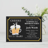 Invitations à la fête d'anniversaire de la surpris (Debout devant)