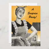 Invitations à la fête d'anniversaire de la surpris (Devant / Derrière)