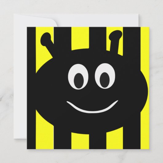 Invitations à la fête d'anniversaire de l'abeille (Devant)