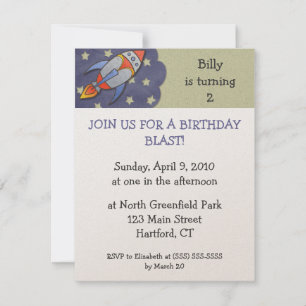 Invitations à la fête d'anniversaire de l'explosio