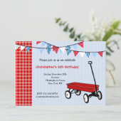 Invitations à la fête d'anniversaire de Little Red (Debout devant)