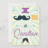 Invitations à la fête d'anniversaire de Mustache (Dos)