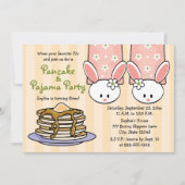 Invitations à la fête d'anniversaire de Pancake et (Devant)