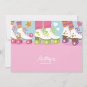 Invitations à la fête d'anniversaire de Roller Ski (Dos)