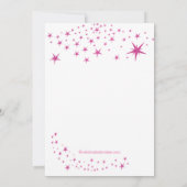 Invitations à la fête d'anniversaire de Star Sleep (Dos)