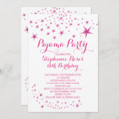 Invitations à la fête d'anniversaire de Star Sleep (Devant / Derrière)