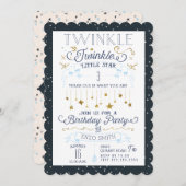 Invitations à la fête d'anniversaire de Twinkle Li (Devant / Derrière)