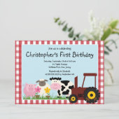 Invitations à la fête d'anniversaire des animaux d (Debout devant)