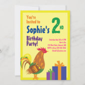 Invitations à la fête d'anniversaire des enfants d (Devant)