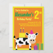 Invitations à la fête d'anniversaire des enfants d (Devant)