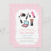 Invitations à la fête d'anniversaire des filles (Devant / Derrière)