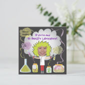 Invitations à la fête d'anniversaire des scientifi (Debout devant)