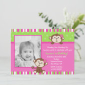 Invitations à la fête d'anniversaire des singes (Debout devant)